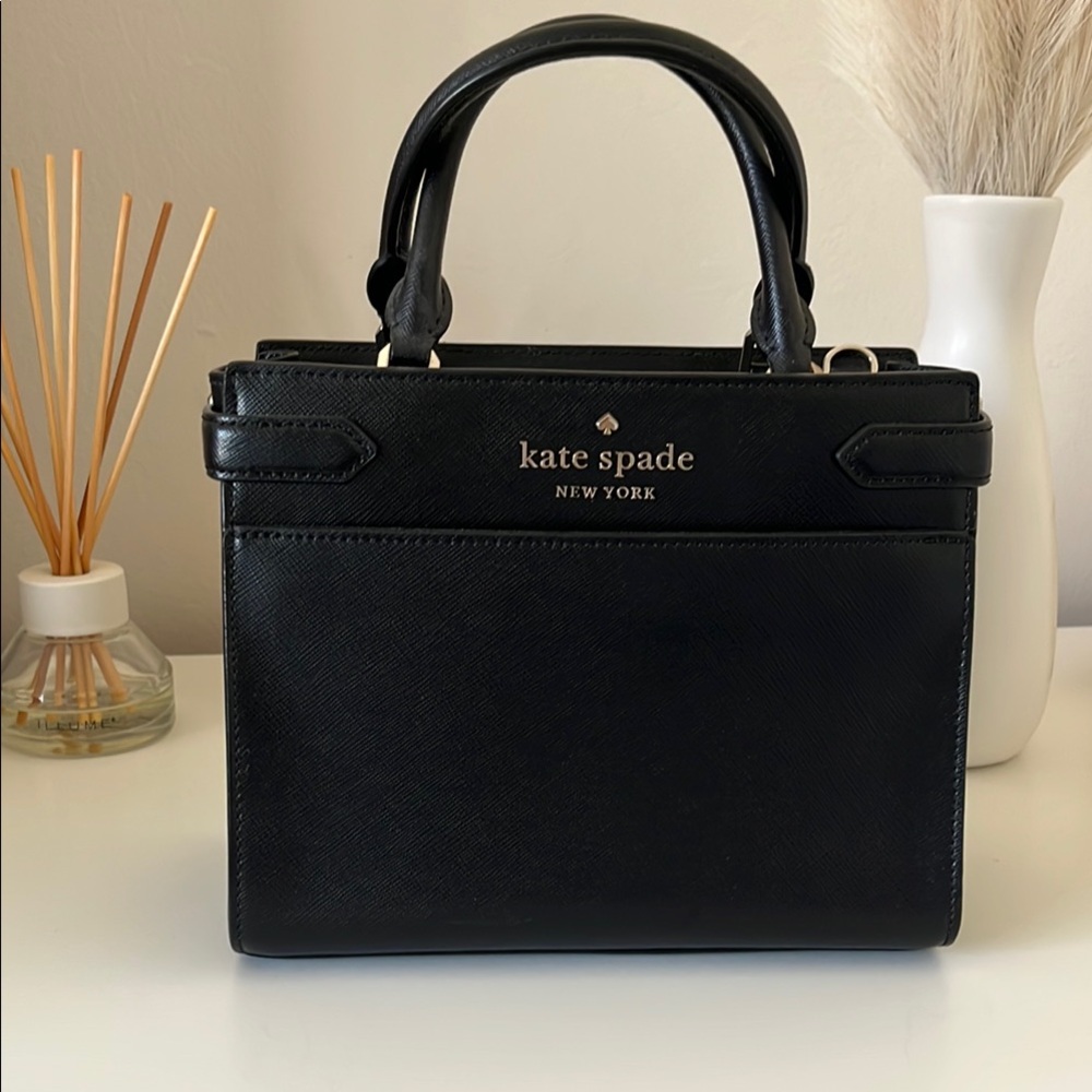 Kate Spade Black Satchel with Structured Design